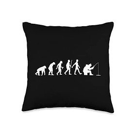 Funny Ice Fishing Gift For Men Women Cool Snow Fishermen Throw Pillow