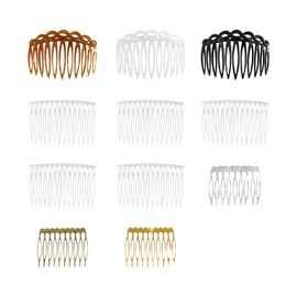 11 PCS Insert Comb, Plastic Hair Comb, Ladies Insert Comb, Metal Hair Comb, Side Comb, Plastic Hair Clip, Curved Hair Comb