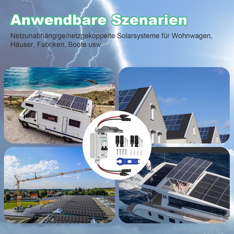 TEOV DC Isolator Switch Solar PV, 2P 16A 1000V Solar