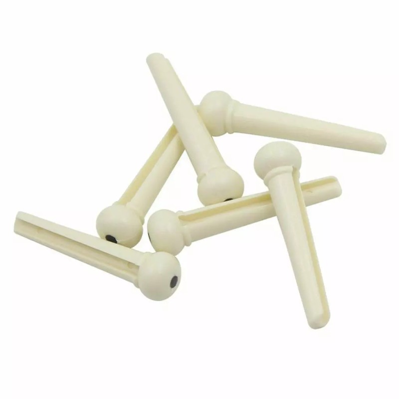 Unbranded 12 Pack Ivory Acoustic Guitar Bridge Pins Plastic String