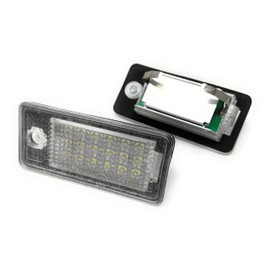 TOP LED number plate light with E-inspection mark