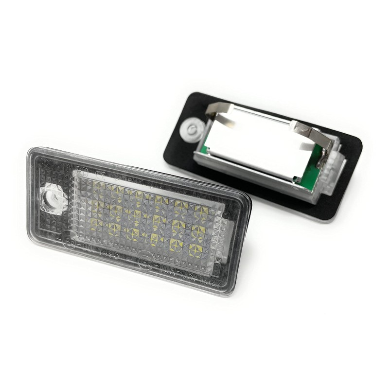 TOP LED number plate light with E-inspection mark
