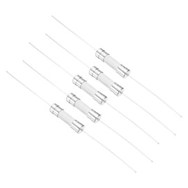 sourcing map 5Pcs Time Delay Fuse Lead Wire Ceramic Fuses 5mm x 20mm 250V 4A Fuse for Repair Circuit Boards,Lighting Equipment, Instrumentation,Home Appliance