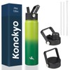 Konokyo Insulated Water Bottle 24oz Stainless Steel Sport Bottles with