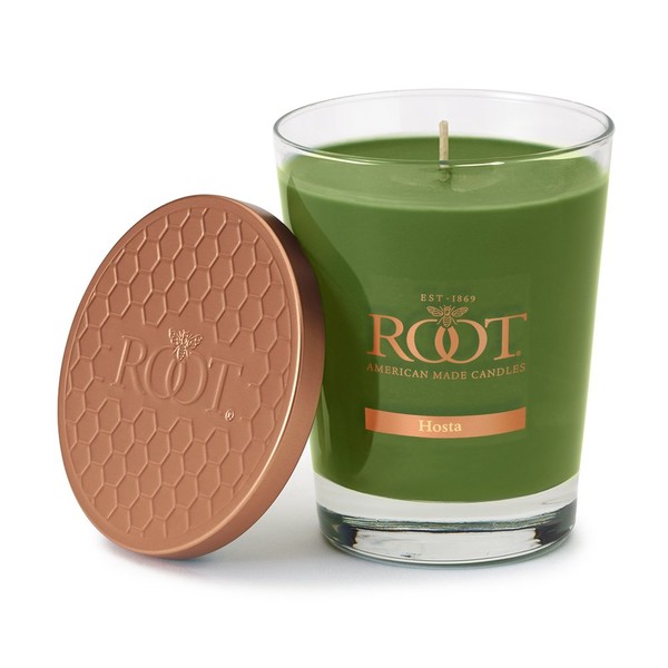 Root Candles Honeycomb Veriglass Scented Beeswax Blend Candle, Hosta Large