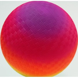 Security Engineering Neon Rainbow Playground Ball, 9 Inch