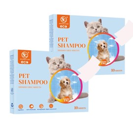 Dog Shampoo Sheets – 20 Eco-Friendly, Hypoallergenic Sheets for Gentle Pet Cleaning, Moisturizing and Deodorizing Benefits, Convenient for On-the-Go Grooming and Fresh, Clean Pets Anytime.