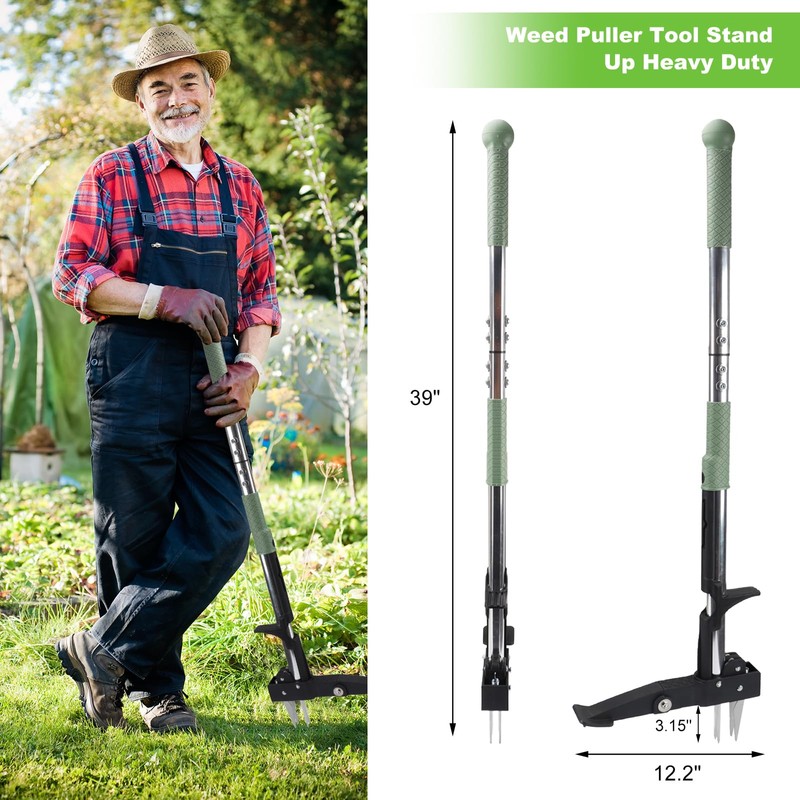 Tefola 39.4" Stand Up Weeder - Weed Puller Tool with
