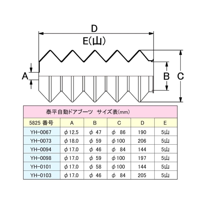 Ohno YH-0094 Automatic Door Boots