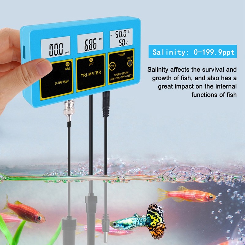 4 in 1 Water Quality Test Pen PH Salinity Meter