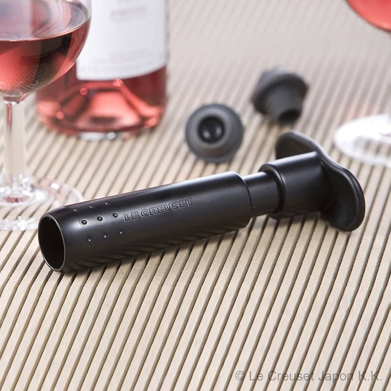 Le Creuset WA137 Wine Pump, Black, Beaujolé Nouveau