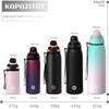 Fjbottle Stainless Steel Water Bottle 600ml/800ml/1L/1.5L with Magnetic Lid, BPA