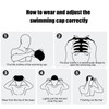 Waterproof Silicone Swimming Cap with Ear Protection 3D Strong Elasticity