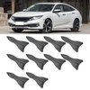 10Pcs Carbon Fiber Style Universal Car Rear Roof Shark Fins