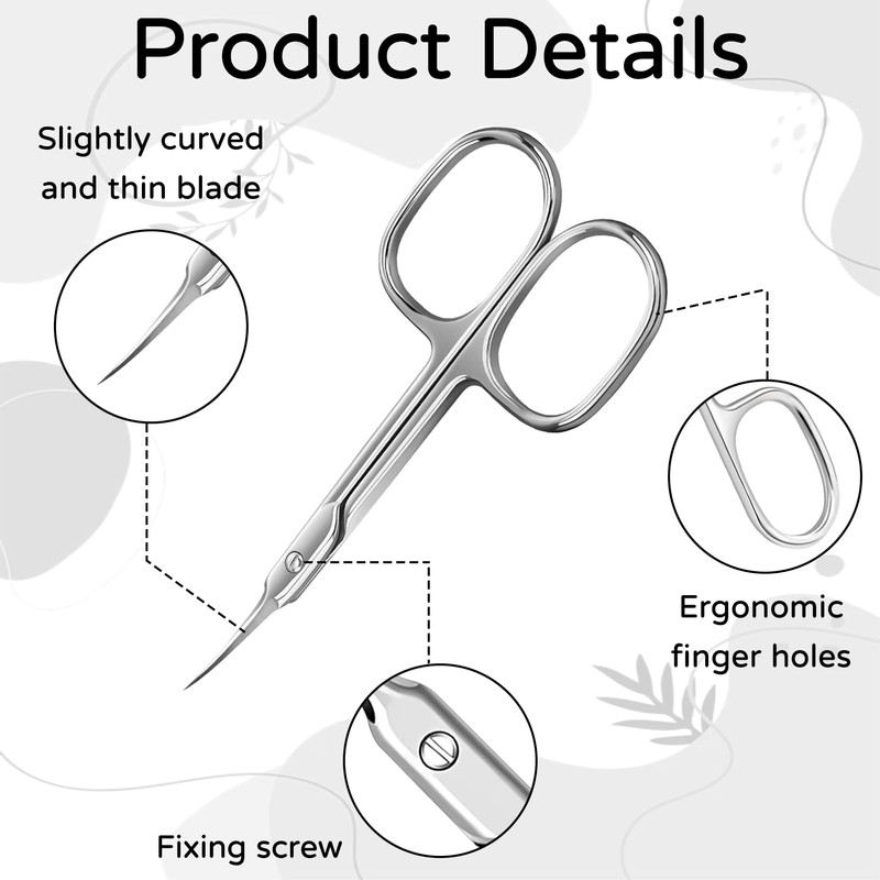 Cuticle Scissors, Extra Fine, Cuticle Scissors, Cuticle Cutter, Professional Cuticle