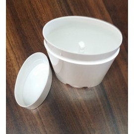 Empty Deodorant Containers - Twist-up, Recyclable, DIY Empty Deodorant OVAL Tubes, Top-Fill 2.5 OZ (Pack of 5, White)