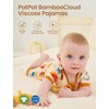 PATPAT Baby Pajama with Bamboo Viscose, Footie Jumpsuit Romper with