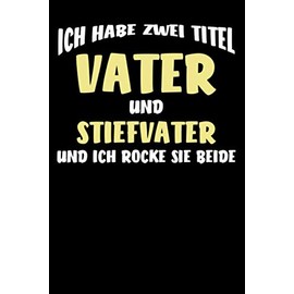 Vater und Stiefvater: nummeriertes A5 Notizbuch Journal Dotted mit Index – 120 Seiten