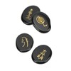 4Pcs Reiki Symbols Stones Smoother Surfaces Engraved Reiki Stones for