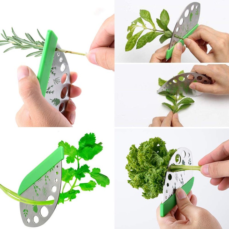Pack of 3 Stainless Steel Herb Cutter Wire Stripper 9