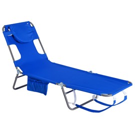 SUNNYFEEL Lounge Beach Chair for Adults with Face Hole, Backpack Reclining Beach Chairs Lay Flat, Sun Face Down Tanning Chair, Portable Folding Camping Cot for Outside Pool, Sunbathing, Reading