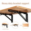 CHZHWFDC Wall Mounted Folding Table, 15.7"x31.5", 100 LBS Load
