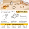 WEDDINEN 3-Pack Ouras Ring Stack Silver Stacking Rings for Ouras