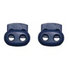 B2Q Cord Locks Cord Clamp Oval 2 Holes Blue Pack