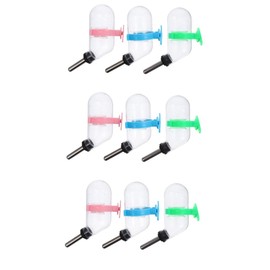 BESPORTBLE 9 Piezas Fuente para Beber Hámster Bebedero para Conejos Dispensador De Agua para Botella Pequeña Botellas De Agua A Prueba De Fugas Botella De Agua para Ratas Accesorios para
