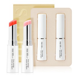 Breath 37 degrees Sum37 Degree Time Energy Lip Balm Duo Set (Pink + Coral) / 숨37도 타임 에너지 립밤 듀오 세트(핑크+코랄)
