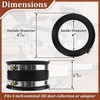 JIYIZO Dust Collection Fitting Kit Include 4 Inch to 2-1/2