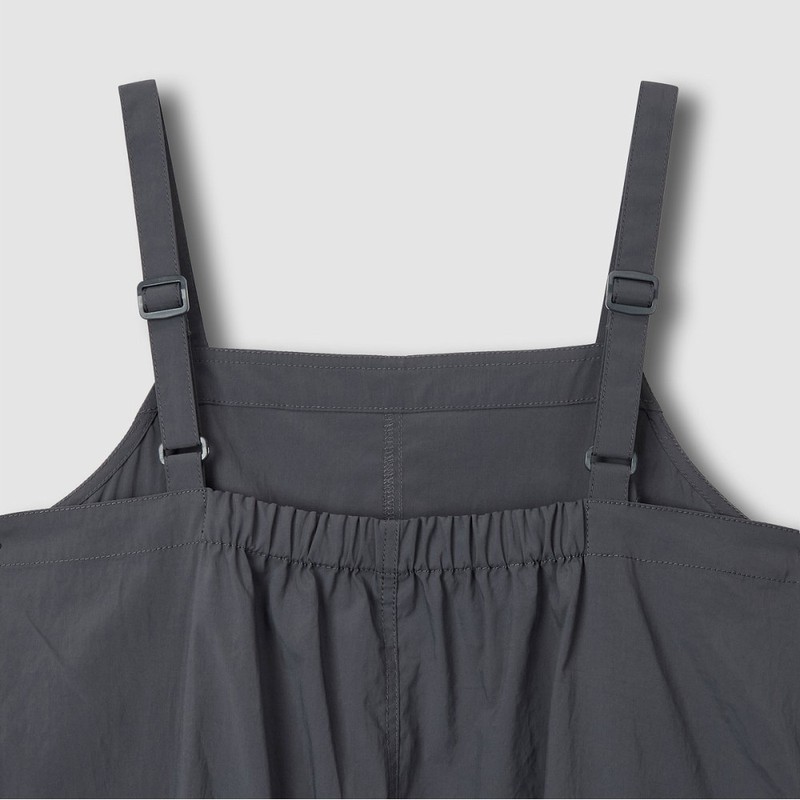 JAJU [JAJU] Women's Crisp Seersucker Bustier Dress_Charcoal