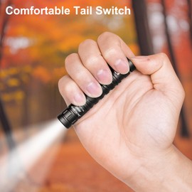 JECKLAMP AAA Battery EDC Flashlight, 550 High Lumens Magnetic Flashlight with Clip, 4 Modes Mini Flashlight, Pocket Flashlight for Working, Camping（Battery Included）