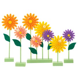 EASY JOY Tulip Flower Honeycomb Decoration 8Pcs Orange Pink Flower Centerpieces for Table Paper Flower Happy Birthday Decorations Baby Shower Decoration Wedding Supplies