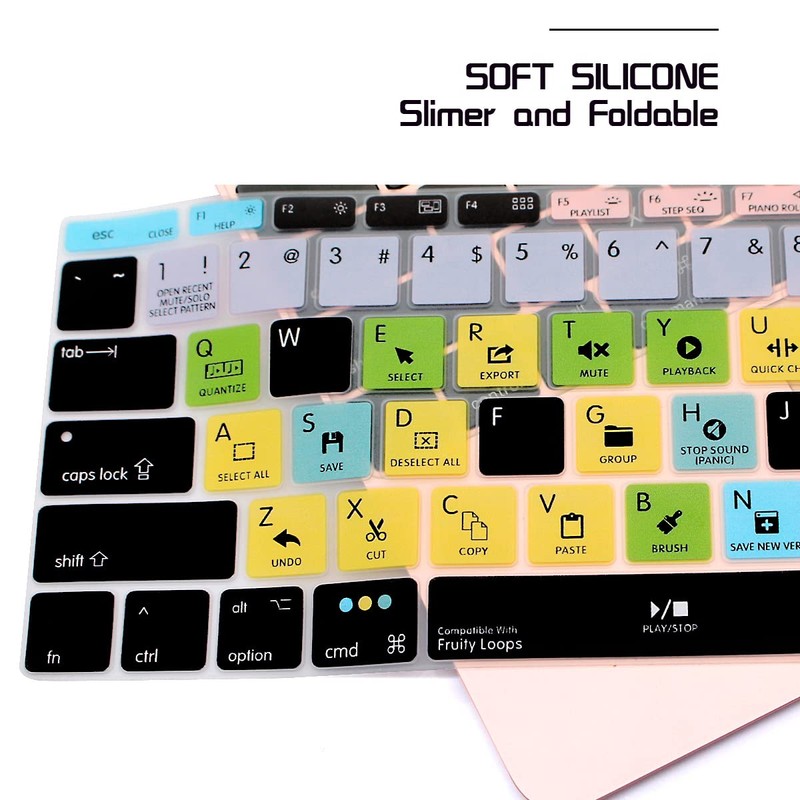 HRH Fruity Loops FL Studio Hotkey Silicone Keyboard Cover Skin