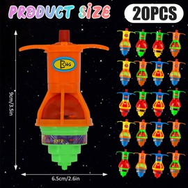 Herbst Children's Party Bag Children's Birthday Gyroscope Gyroscope Spinning Top 20 Pieces Luminous Toy Children's Play Spinner Children's Birthday Party Favours Pinata Filling Give Aways Tombola