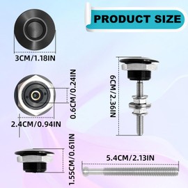 Quick Release Latch License Plate Lock Clip, Aluminum Vehicle Hood Pins, 1.25 inch Bumper Quick Release Latch Fastener Push Button Bonnet ,Universal Vehicle Quick Latch Hood Pins Locking(4Pcs)