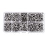 800pcs M2 Cross Drive Self-Tapping Screws Woodworking Fastener with Box