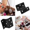 sunnates 4 PCS Three Fold Retro Hinge Chest Hinges Hardware
