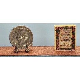 Lee Ann Borgia Miniature Books 1:12 MINIATURE BOOK CHOCOLATE AND COCOA RECIPES DOLLHOUSE SCALE