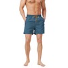 Bulobulo Swimming Trunks with Zip Pocket Men's Quick-Drying, peacock blue,