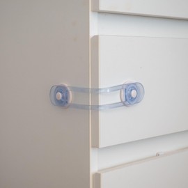 Universal Child Safety Locks 12 Pieces Black Multi-Function Fuse for Drawer Cabinet Toilet Refrigerator Baby Safety Stick Baby Cabinet Door Lock Drawer Lock Kids