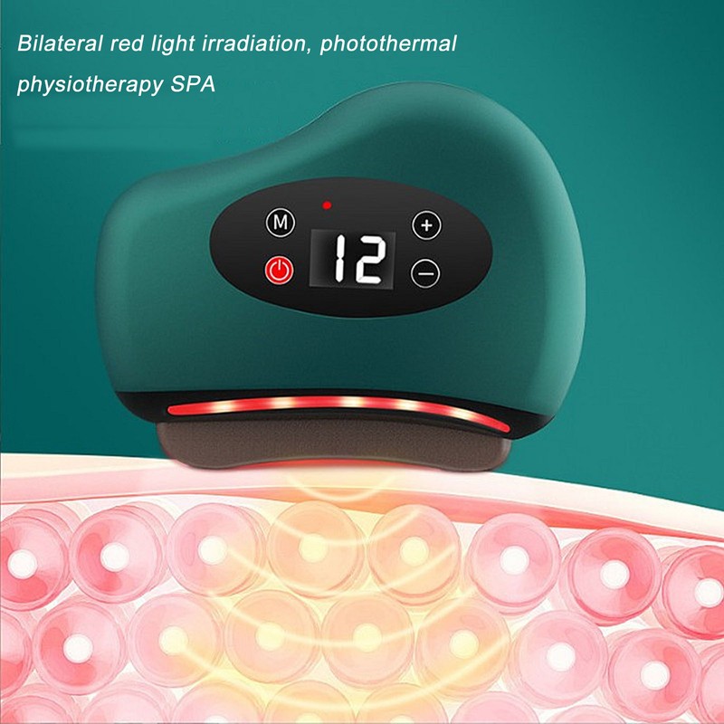 Electric Gua Sha Massager 12 Vibration Heating Gears Constant Temperature