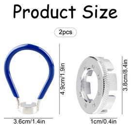 Bojueshaw 2pcs Bike Spoke Wrench Kit,Bicycle Wheel Spoke Truing Tool,6 in 1 Bike Spanner Spoke Tool for Adjust Cycling Wheel Tension