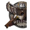 Ebros Gift Western Bald Eagle With 2 Rifle Shotguns Cowboy