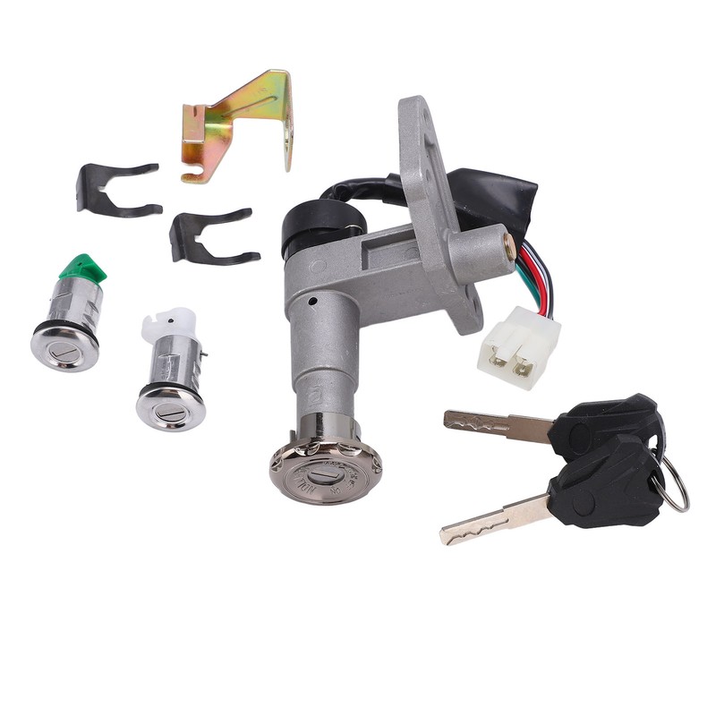 Ignition Switch Key Set 4 Wires Metal Alloy Universal for