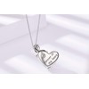 PRAYMOS 925 Sterling Silver Urn Necklace for Ashes Cremation Jewelry