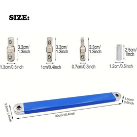 Offset Extension Wrench, Tight Reach Extension Wrench Set, with 1/2", 1/4" and 3/8" Square Drive Adapters, Universal Extensions Wrench 1Set - Colour: 1Set