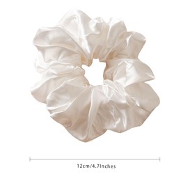 Hair Scrunchies Pack of 4 Plain Hair Bobbles Scrunchies for Women Girls Soft Elastic Scrunchie for Women Hair Accessories for Everyday Decoration - 4310