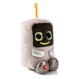 NICI GLUBSCHIS Robot R03-Bot Cuddly Toy 15 cm - Grey - Soft Plush Toy - Cute Plush Toy for Cuddling and Playing, for Children and Adults, Great Gift Idea | 61846